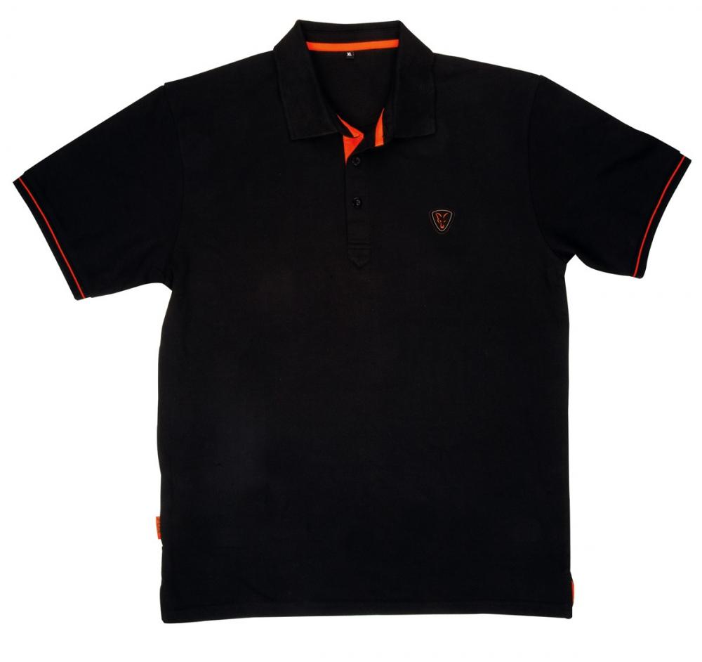 FOX Black/Orange Polo Shirt - polokošeľa