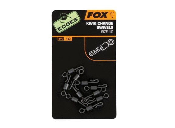 FOX EDGES Kwik Change Swivel Size 10 - obratlíky 10ks