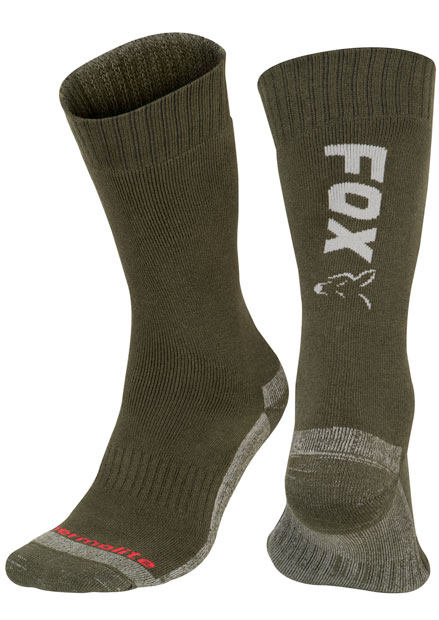 FOX Green/Silver Thermolite Socks - ponožky