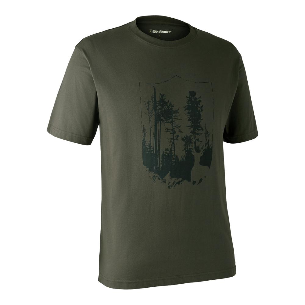 DEERHUNTER T-shirt with Shield - poľovnícke tričko