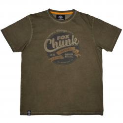 FOX Chunk Stonewash Khaki T-Shirt - trièko