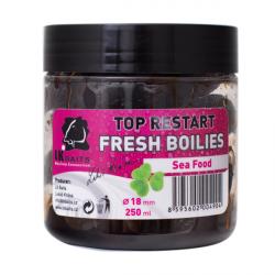 LK BAITS Fresh Boilies TopRestart 18mm 250ml Sea Food