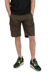 FOX Green/Black Lightweight Cargo Shorts - krtke nohavice