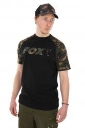 FOX Raglan T-Shirt Black/Camo - triko