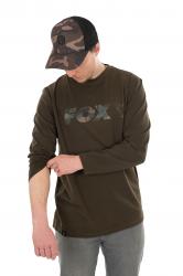 FOX Long Sleeve Khaki/Camo T-Shirt - nátelník
