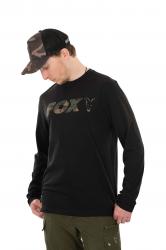 FOX Long Sleeve Black/Camo T-Shirt - nátelník