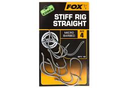 FOX EDGES Stiff Rig Straight - kaprárske háčiky