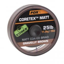 FOX Matt Coretex Gravelly Brown 20lb - nadväzcová šnúrka