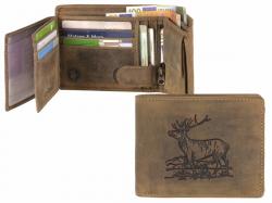 GREENBURRY 1796 Jeleň - kožená peňaženka hnedá